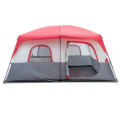 430*430*210cm Polyester Cloth Fiberglass Poles Can Accommodate 14 People Camping Tent.