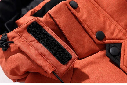 New Thermal Winter Skiing Down Jacket Ski Suit Men Snowboard pants Warm Snowmobile Clothing.