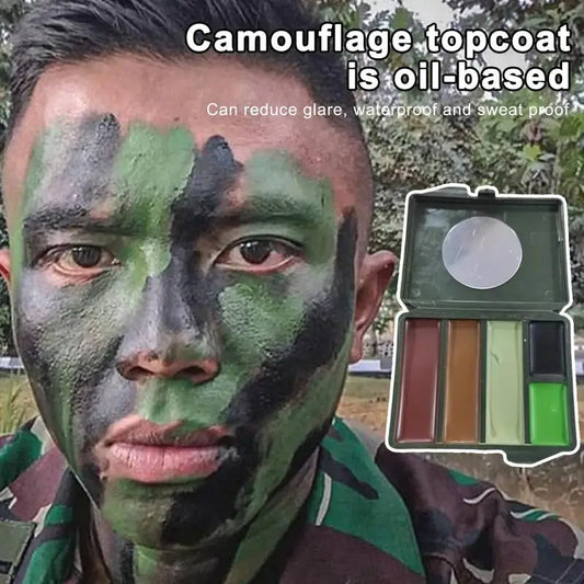 5 Colors Face Paint Camouflage Oil.