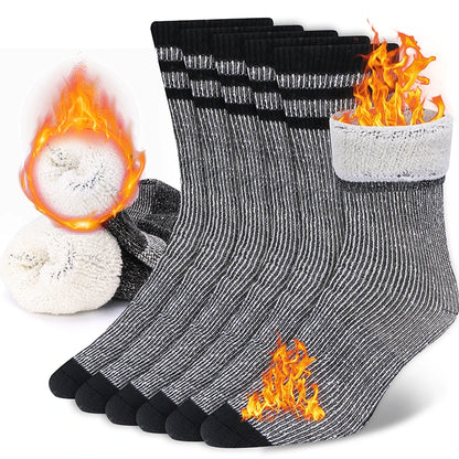 3 Pairs Men Women Merino Wool Crew Socks .