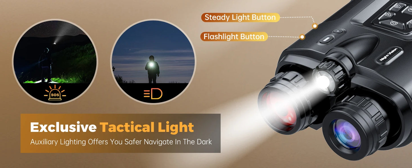 Night Vision Binoculars  Rechargeable 8X Digital Zoom