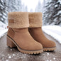 Winter Faux Fur Snow Boots For Women.