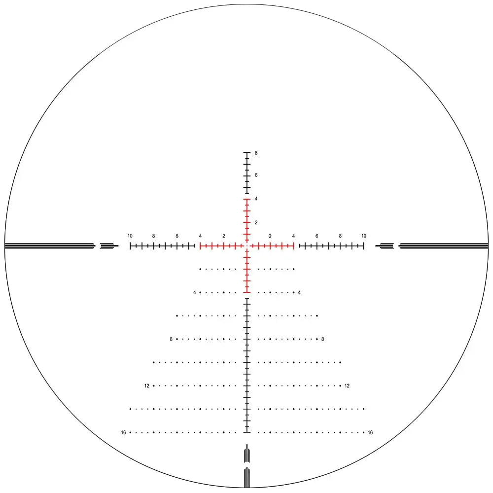6-24X50 Scope First Focal Plane Riflescope 1/10MIL Red Illumination,