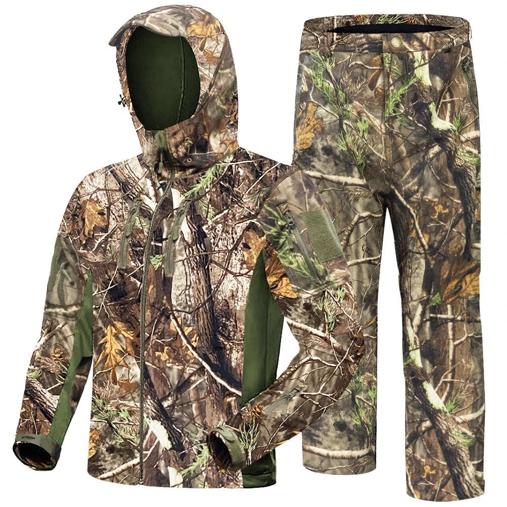 Water Resistant Silent Hunting Jacket and Pants.