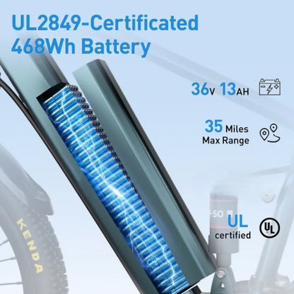 Electric Mountain Bike, 26" 24" 500W 36V Battery 30 Miles Range.