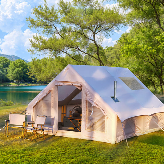 129 Square Feet Large Inflatable Camping Tent,8-10 People .