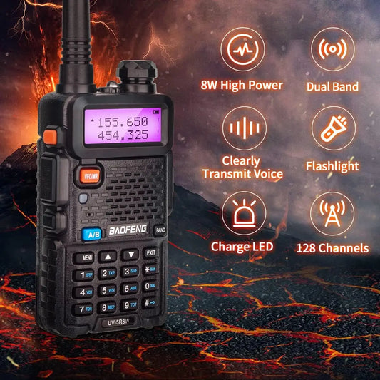 8W Tri-Power Walkie Talkie High Power