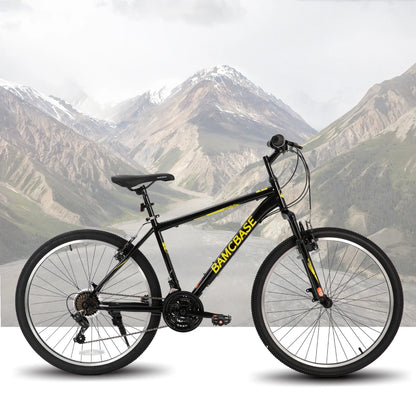 26 27.5 Inch Mountain Bike, with 21 Speeds, High-Tensile Steel Frame