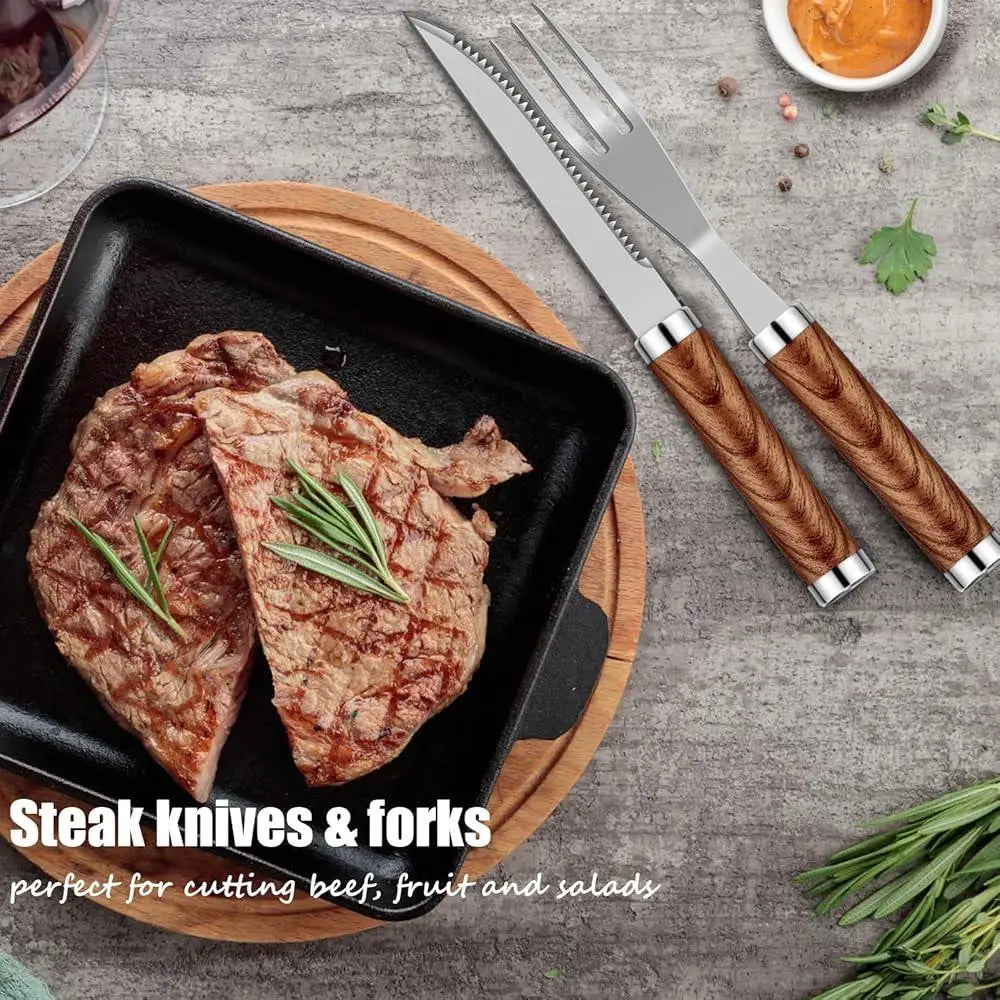35pcs Professional BBQ Grill Accessories Set Stainless Steel Tools.