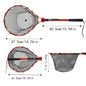 Fishing Net With Handle Telescoping Fishing Landing Net Portable Silicone Mesh Folding Fish Hand Net Fishing Gear Accessorie