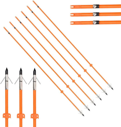Bow Fishing 32 Inch 5/16" Hunting Arrows Fiberglass Arrows