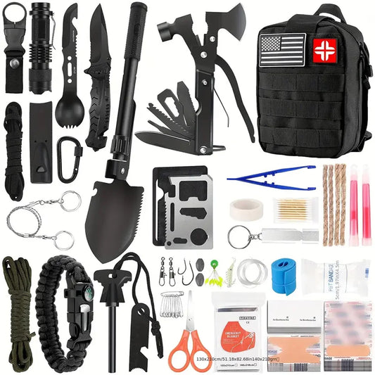Outdoor Emergency  Camping Survival Tool Set.