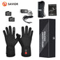 Rechargeable Electric Heated Gloves Waterproof Women Men Touch Screen.