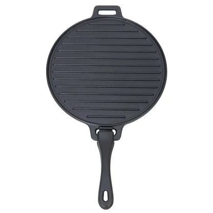 Pre-Seasoned 3-Piece Cast Iron Skillet Set Handles Griddle 6" 10.5" 11"