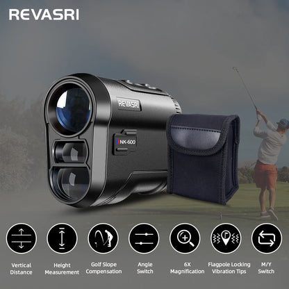 Laser Golf Range Finder with Slope Compensation Vibration for Hunting