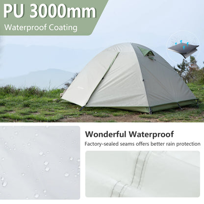 Ultralight Outdoor Camping Tent 2 Person Double Layer Waterproof.