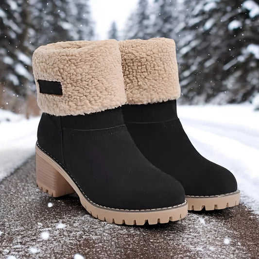 Winter Faux Fur Snow Boots For Women.