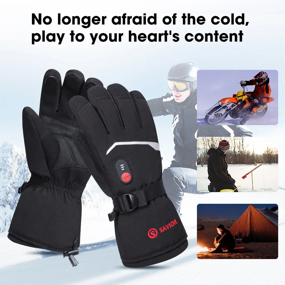 7.4V Electric Rechargeable  heated Gloves Waterproof.