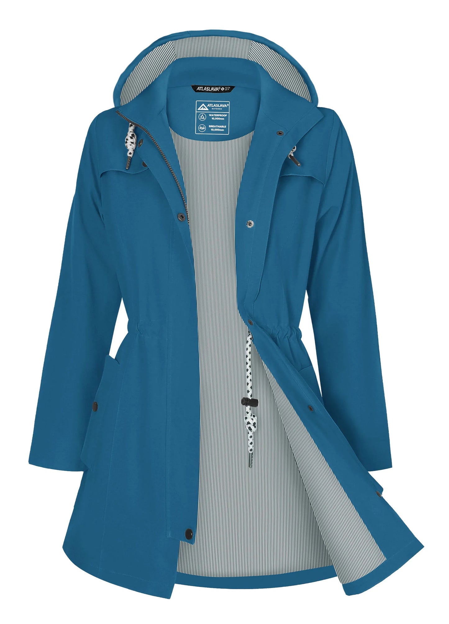 Waterproof Windbreaker Jacket Women's Softshell Fleece Lined Coat.