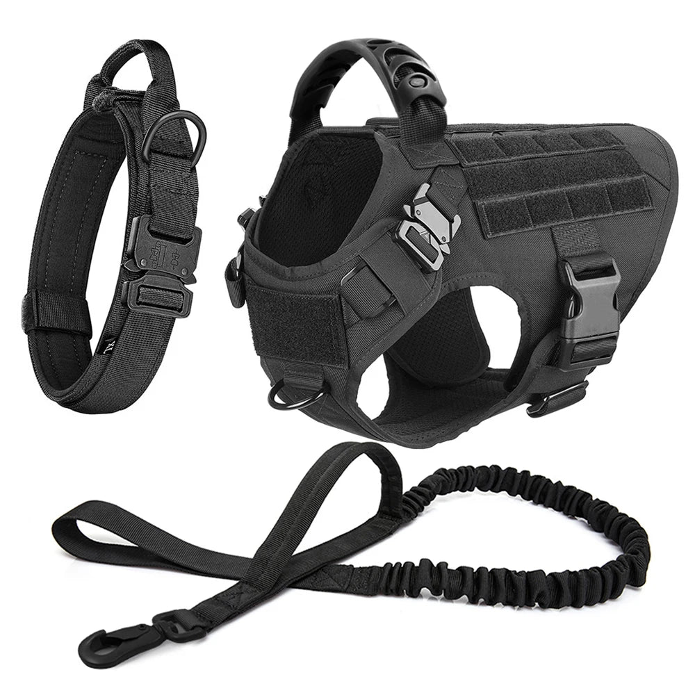 Large Dog Harness And Leash Set .