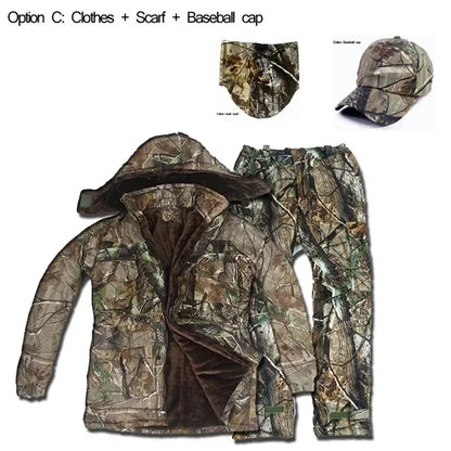 High Quality Man Winter  Camouflage Ghillie Suit Outdoor Cold Weather Suit.