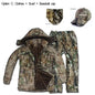 High Quality Man Winter  Camouflage Ghillie Suit Outdoor Cold Weather Suit.