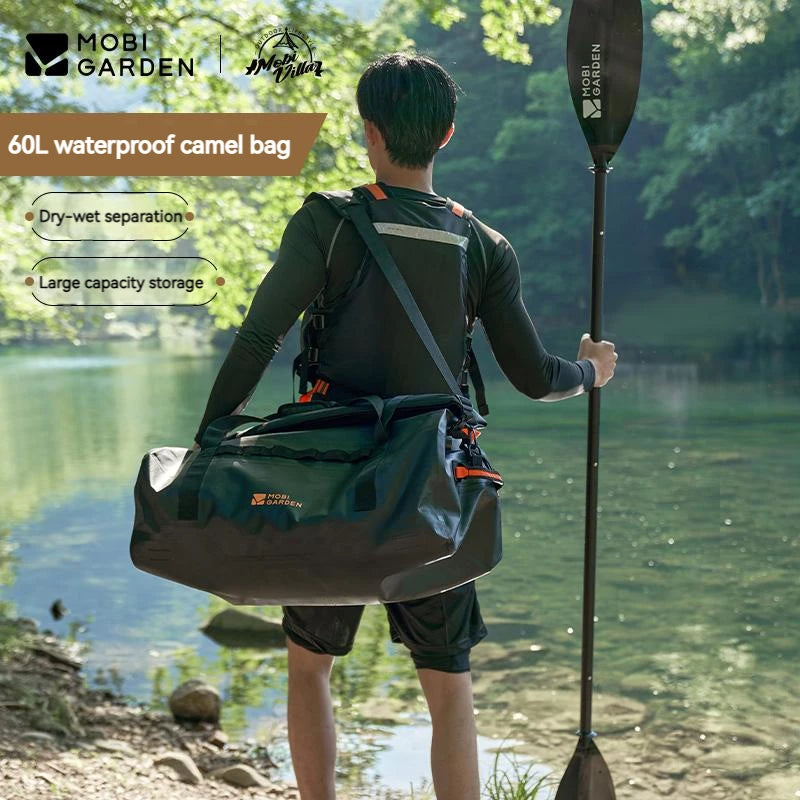 Outdoor  Waterproof 60L Large Capacity 600D Storage Bag.