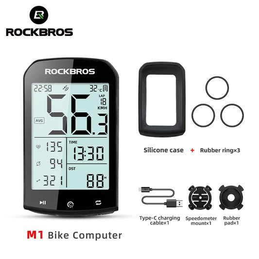 GPS Bike Computer Bluetooth Waterproof Wireless Speedometer Odometer'