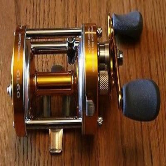 Gold CL60 Bait cast Fishing Reel Muskie Catfish & Saltwater.