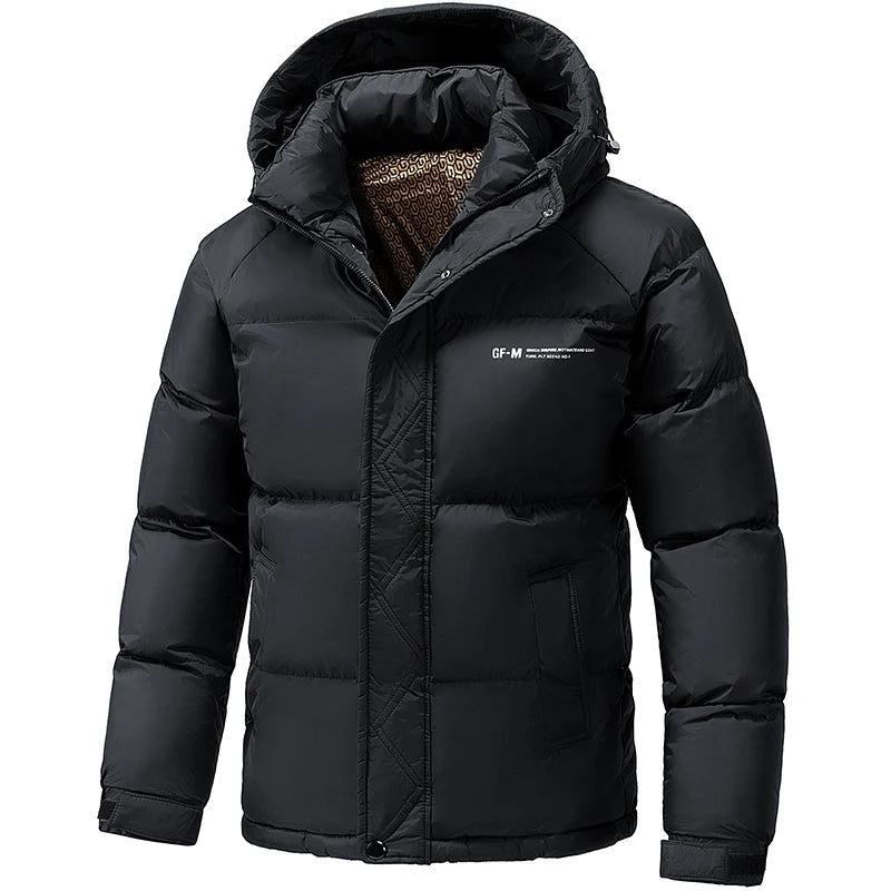 Men's Winter Windproof Casual Hooded Jacket .