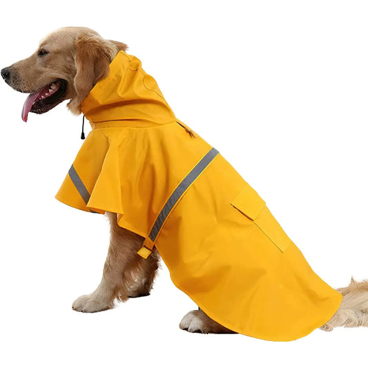 Fashionable Pet Hooded Raincoat, Dog Raincoat.