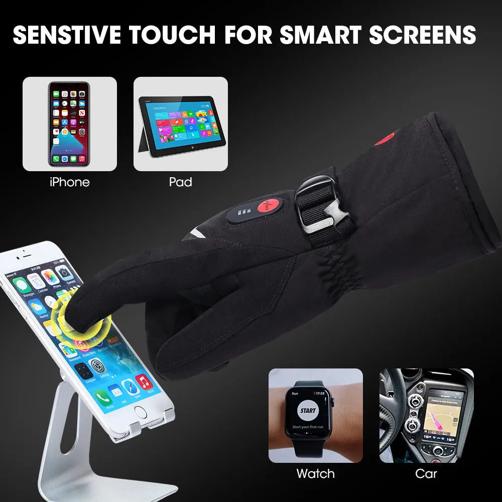 7.4V Electric Rechargeable  heated Gloves Waterproof.