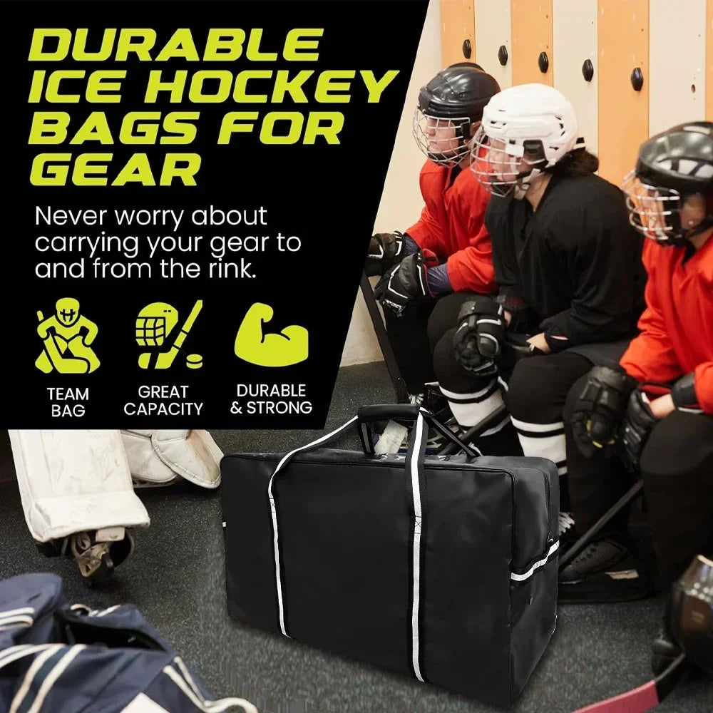 Ice Hockey Bag Hockey  Teen Adult Ventilated Sports Gear Bag.