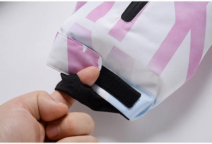 Women Ski Suit Winter Windproof Waterproof Snowboarding Jacket and Pants.