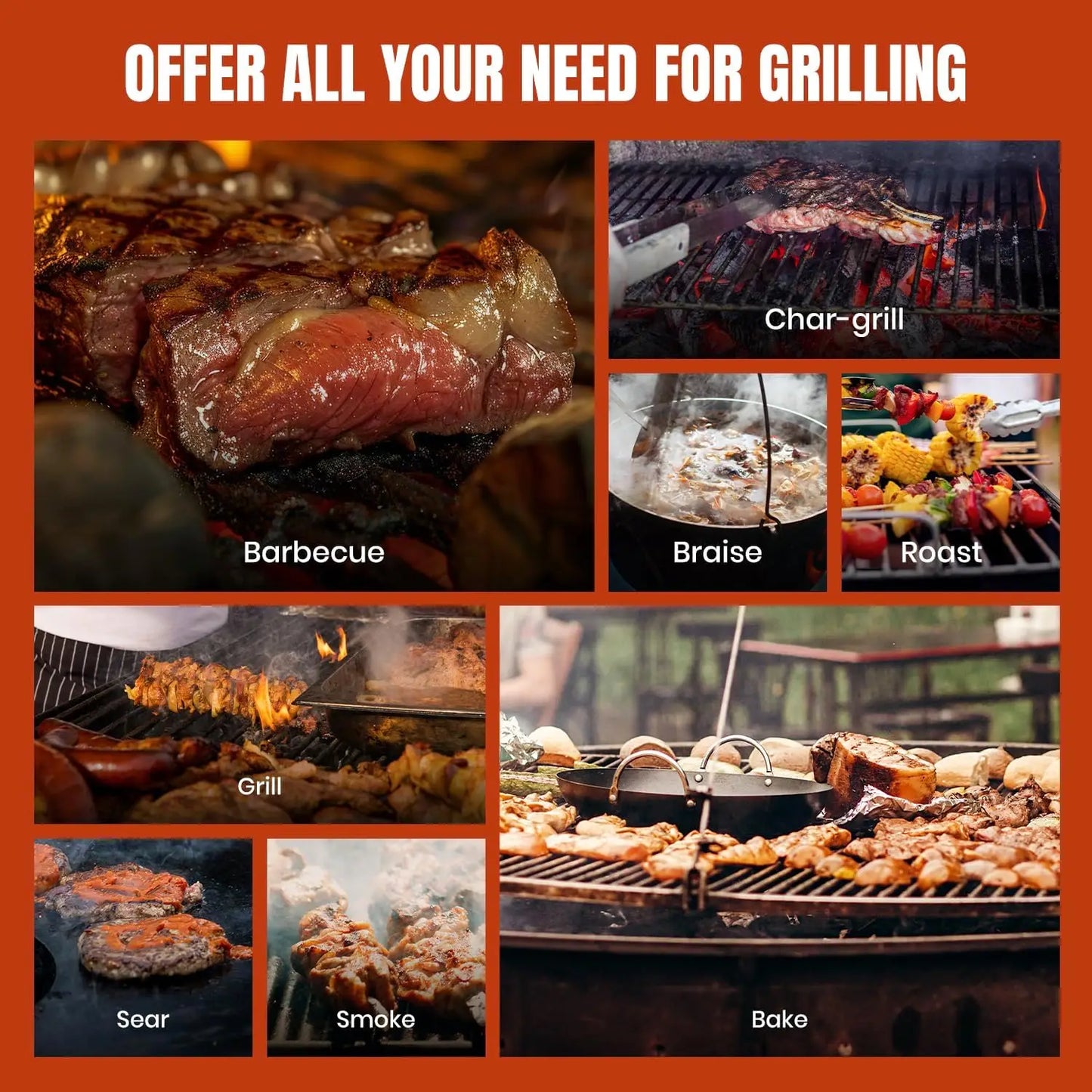 Wood Pellet Grill & Smoker  with Automatic Temperature Control