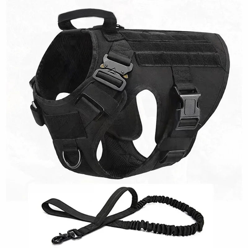 Medium and large dog tactical vest nylon water-repellent tactical training.