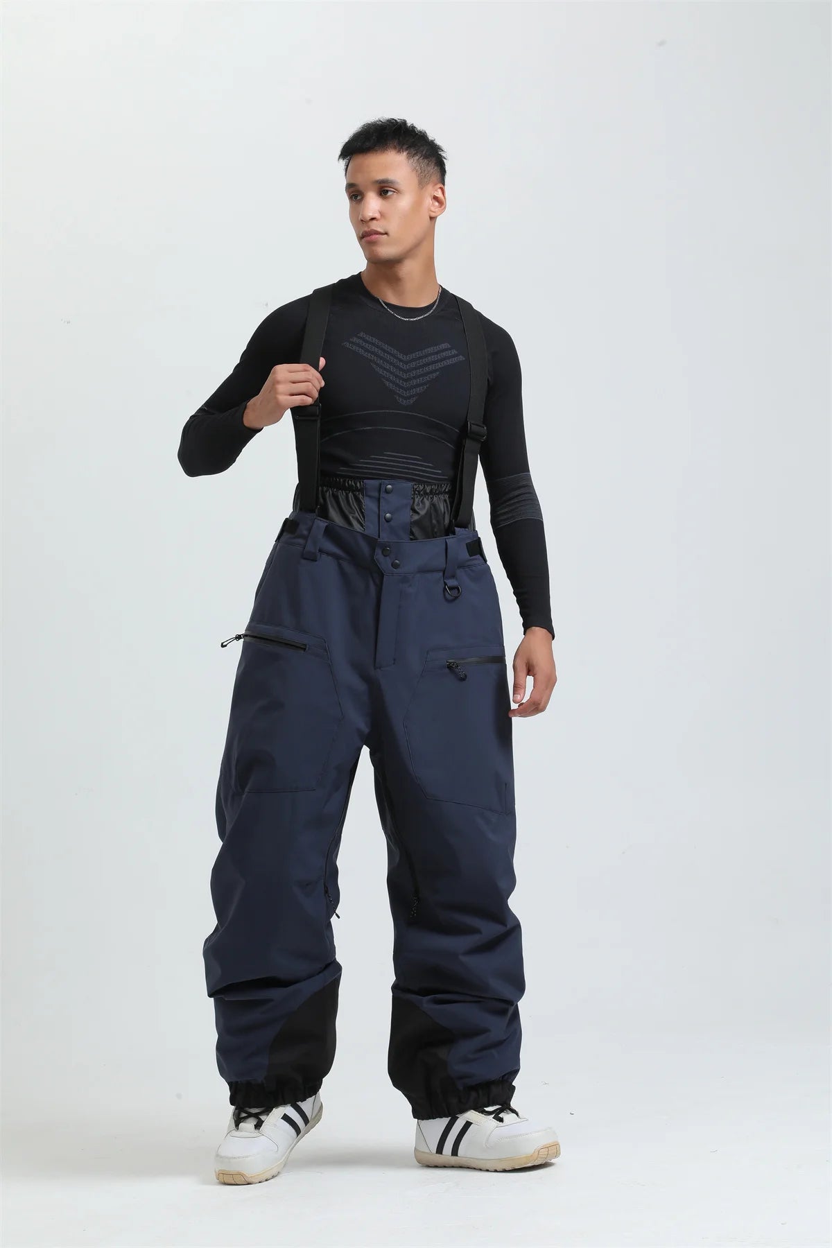 Ski Pants Winter Waterproof Men  Snowboard Overalls Suspender Snow pants Warmth -40 degrees.