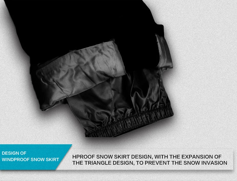 Ski Suit Men Thermal Winter Windproof Skiing Down Jacket and Bibs Pants.