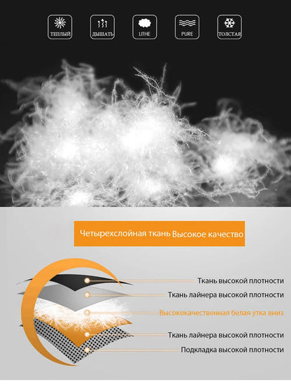 Ski Suit Men Thermal Winter Windproof Skiing Down Jacket and Bibs Pants.