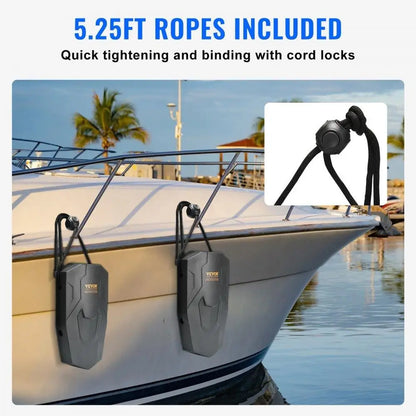 Boat Fenders, 8.6" x 16" Boat Bumpers for docking .