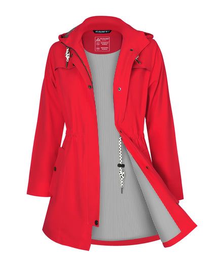 Waterproof Windbreaker Jacket Women's Softshell Fleece Lined Coat.