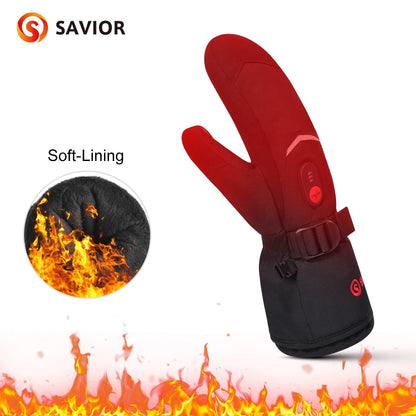 Gloves Crab Finger Style Heating Hand Warm Electric Thermal Gloves.