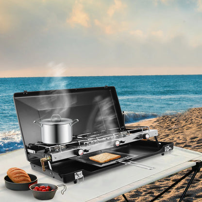 Portable Cooking Stove Sturdy Latches Folding
