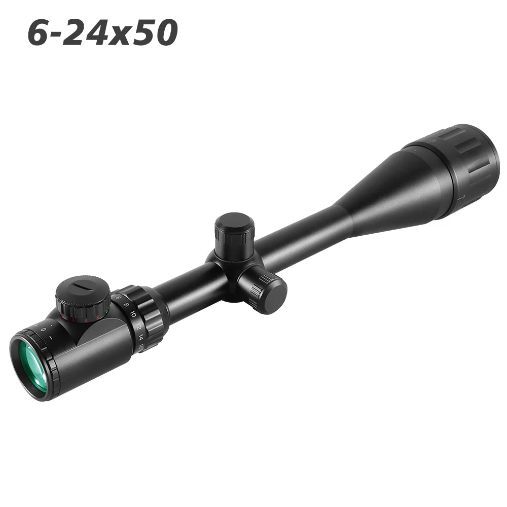 6-24x50 Hunting Deer Air Rifle Scope Wire Rangefinder Reticle.