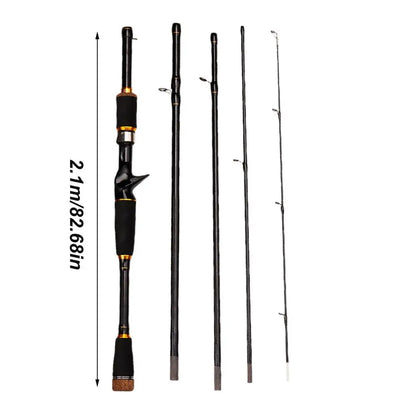 Travel Fishing Rods Lightweight Carbon Fiber Spin Rod .