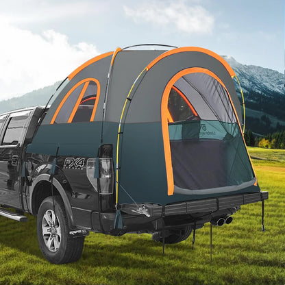 Truck Bed Tent  Rain Protection Pickup Truck Tents, Easy Set-up For 2 Person, Fits Full Size Short Bed, 5.5-5.8ft/ 6.4-6.