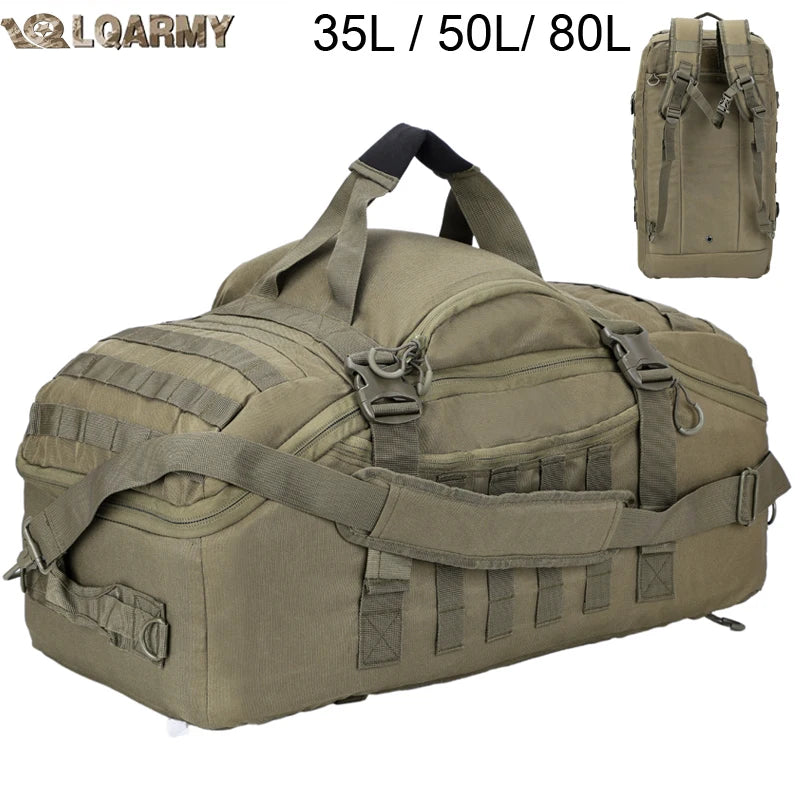 30L 50L 80L Outdoor Bag Backpack Large Duffel Bag.