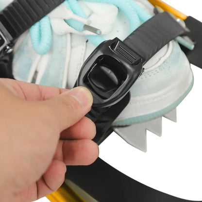 21Inch Aluminum Snowshoes with Adjustable Trekking Poles.