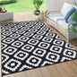 Outdoor Rug Plastic Straw Rug Waterproof Rug Reversible Outdoor Floor Mat.