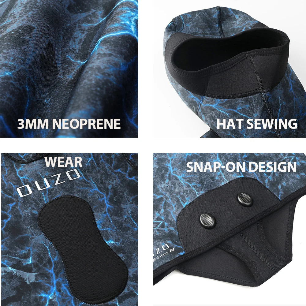 3mm Neoprene Wetsuits Camo Diving Suits.
